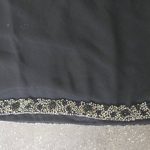 Black Dress with Beading Detail - Picture 3 of 4